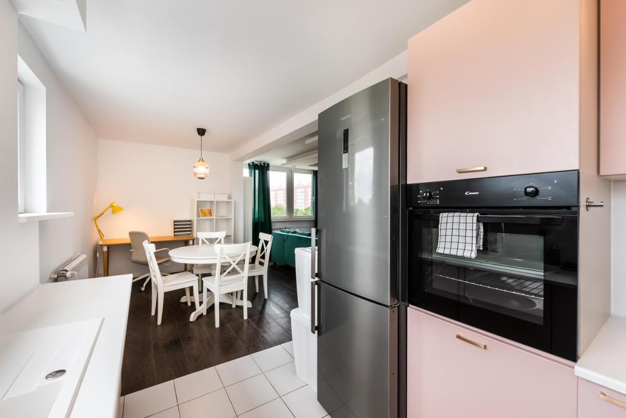 Saska Kepa Green Apartment Warschau Exterior foto