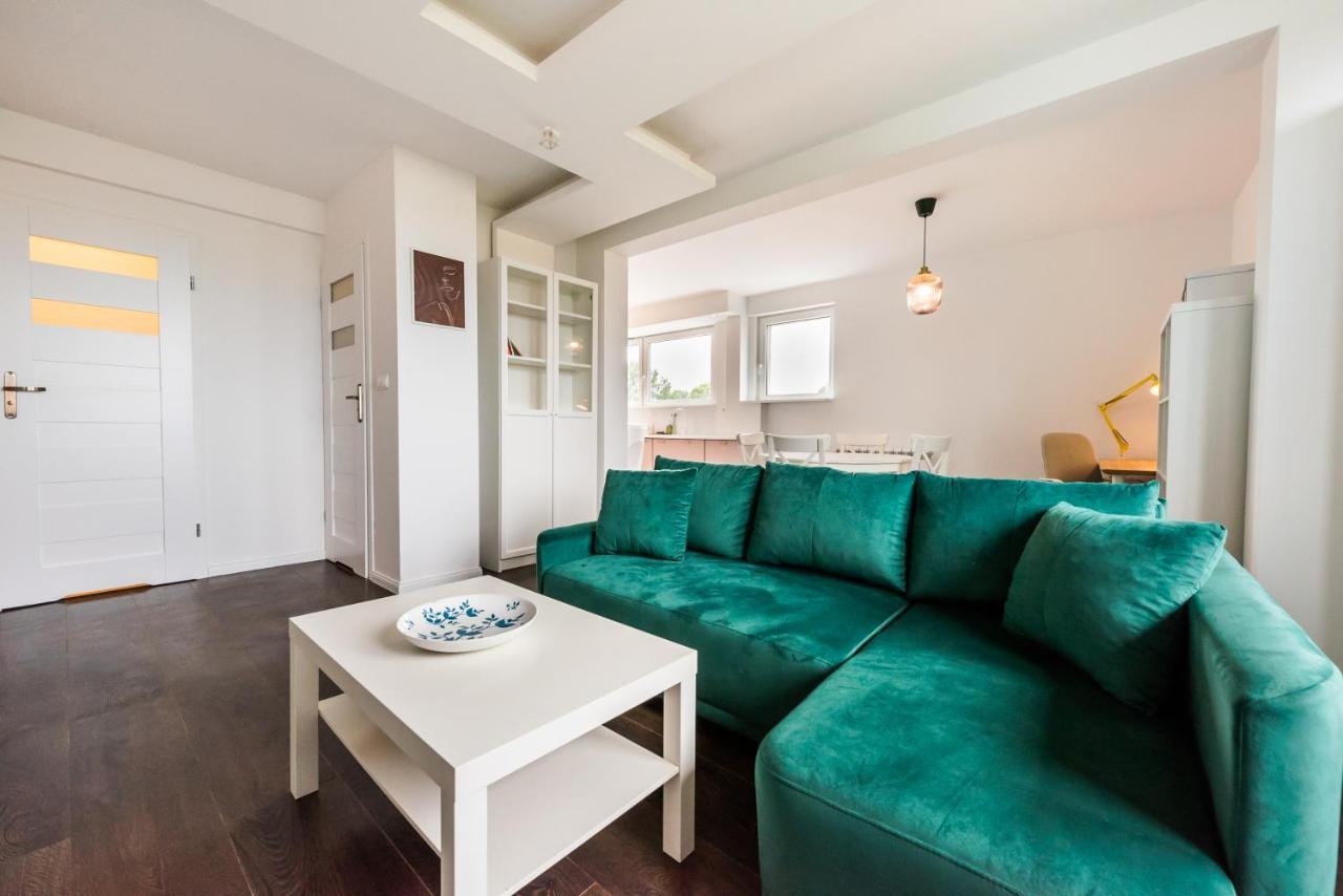 Saska Kepa Green Apartment Warschau Exterior foto